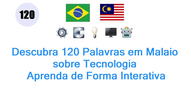 Descubra 120 Palavras em Malaio sobre Tecnologia: Aprenda de Forma Interativa